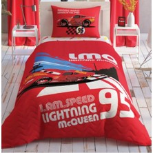 Taç Lisanslı Kapitoneli Nevresim Takımı Cars Full Speed