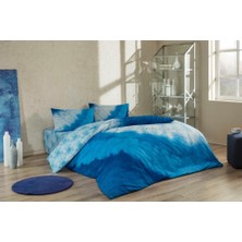 Taç Nevresim Takımı Antibakteriyel Horizon Mavi Tek Kişilik