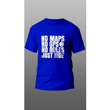 Yasolin No Maps Motorcu T-Shirt, Motorcu T-Shirt, Motorsiklet T-Shirt