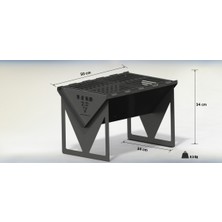 Thermall Stove Çelik Portatif Taşınabilir Emaye Mangal