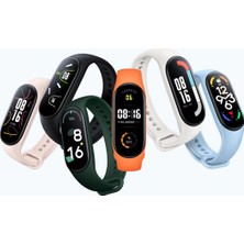 Vshop Mi Band 7 Için Silikon Akıllı Saat Kayışı - Koyu Yeşil (Yurt Dışından)