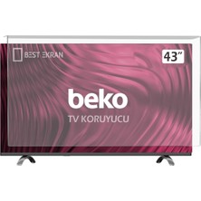 Best Ekran Beko B43L57404B Tv Ekran Koruyucu - Beko 43" Inç Tv Ekran Koruyucu Şeffaf Paneli