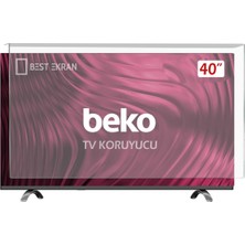 Best Ekran Beko B40L67605B Tv Ekran Koruyucu - Beko 40" Inç Tv Ekran Koruyucu Şeffaf Paneli