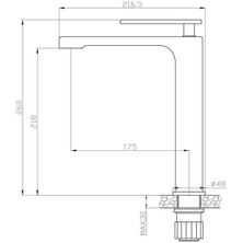 Newarc Zeta Çanak Tipi Lavabo Bataryası 671001