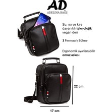 Adelina Bags Adelina Siyah Deri El ve Omuz Çanta