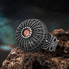 Takılingo 925 Ayar Gümüş Mikro Taşlı Kral Tacı Model Usta Işi Erkek Yüzük