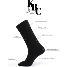 KBC Socks 12'li Dikişsiz Bambu Erkek Klasik Yazlık Soket Çorap Seti / Full Siyah / Kutulu Set