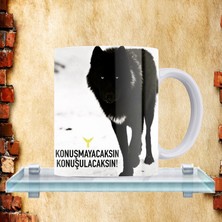 Remonz Konuşmayacaksın Konuşulacaksın Yazılı %100 Porselen Kupa
