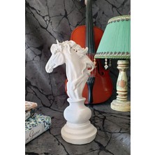 Senoryum Satranç At Büyük Boy Heykel Büst Dekor