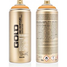 Montana : Gold Akrilik Sprey Boya : 400 ml : Blast Orange 2030