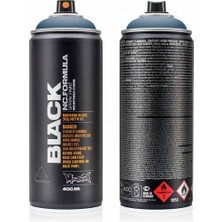 Montana : Black Akrilik Sprey Boya : 400 ml : Whale BLK5190