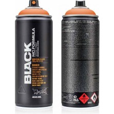 Montana : Black Akrilik Sprey Boya : 400 ml : Atom´s Megablast BLK2120