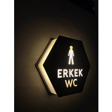 Yönline Serisi Işıklı Erkek Wc Yönlendirme Tabelası