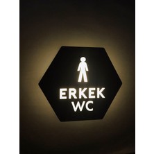 Yönline Serisi Işıklı Erkek Wc Yönlendirme Tabelası