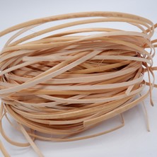 Hobizubi Yassı Rattan Doğal Bambu Çubuk 250 Gram  Brüt - 2,5mm Rattan Ip