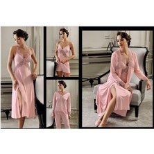 Yeni 130 Kadın 6'lı Penye Gecelik Çeyiz Seti