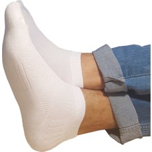 KBC Socks 6'lı Dikişsiz Bambu Terletmez Spor Erkek Patik Çorap Seti / Kutulu Set / 3 Siyah - 3 Beyaz