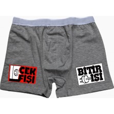 Modacix Çek Fişi Bitir Işi Gri Boxer