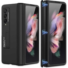 Galaxy Z Fold 3 Kılıf Standlı Mıknatıslı Katlanabilir Kamera Korumalı Oleofobik Tasarım Viva Case