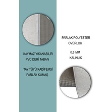 Napoli Home Fincan Desen Dijital Baskılı Kaymaz Yıkanabilir Yuvarlak Salon Halısı ve Mutfak Halısı NHY-SD-717