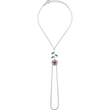 Argentum Concept 18k Altın Kaplamalı 925 Ayar Gümüş Gül Figürlü Şahmeran - 45091602