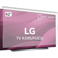 Best Ekran Lg 42LF650V Tv Ekran Koruyucu - Lg 42" Inç 106 Ekran Şeffaf Koruma Paneli