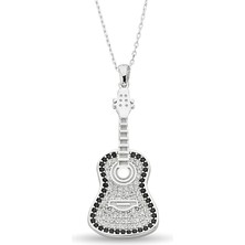 Argentum Concept 18k Altın Kaplamalı 925 Ayar Gümüş Gitar Kolye - 23174002