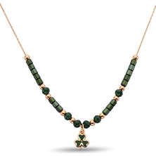 Argentum Concept Yonca Figürlü 925 Ayar Gümüş Taş Dizi Kolye - N171601