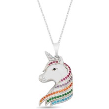 Argentum Concept 925 Ayar Gümüş Unicorn Kolye - N167001