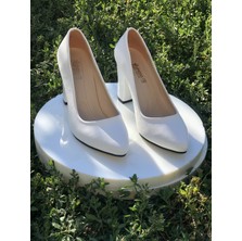 Wickers Kafkaslar 9 Cm. Kalın Topuklu Bayan Stiletto Ayakkabı