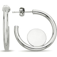 Argentum Concept 925 Ayar Gümüş Halka Küpe - K093201