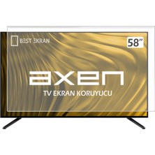 Best Ekran Axen AX58LED203 Tv Ekran Koruyucu - Axen 58" Inç Tv Ekran Koruyucu Şeffaf Paneli