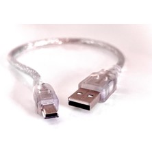 30 cm Mini USB Kablo 5 Pin Kısa USB Kablosu 30CM USB 2.0 A Erkek Mini B 5pin Erkek Şarj Data Kablo