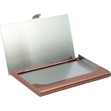 Hediyesec Isme Özel Metal Kartvizitlik Rose
