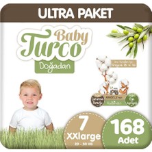 Baby Turco Doğadan Ultra Paket 7 Beden 20-30 kg Bebek Bezi 168'li