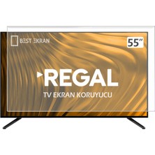 Best Ekran Regal 55R7560UA Tv Ekran Koruyucu - Regal 55" Inç Tv Ekran Koruyucu Şeffaf Paneli