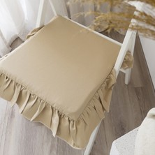 Ritmo Home Sıvı & Leke Itici Fırfırlı İskandinav Sandalye Minderi