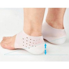 BSSM Topuk Yükseltici Topuk Çorabı Beyaz