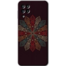 Bera Aksesuar Samsung Galaxy M32 Kılıf Hd Desen Baskılı Arka Kapak - Mandala Flower Wal