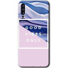 Bera Aksesuar Samsung Galaxy A30S Kılıf Hd Desen Baskılı Arka Kapak - Good Vibes