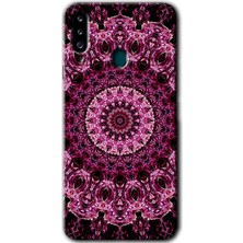 Bera Aksesuar Samsung Galaxy A20S Kılıf Hd Desen Baskılı Arka Kapak - Mandala Patterns Kaleidoscope