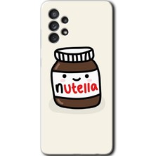 Bera Aksesuar Samsung Galaxy A52 Kılıf Hd Desen Baskılı Arka Kapak - Nutella Aşkım