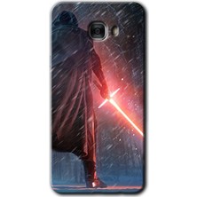 Bera Aksesuar Samsung Galaxy C9 Pro Kılıf Hd Desen Baskılı Arka Kapak - Kylo Ren