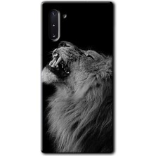 Bera Aksesuar Samsung Galaxy Note 10 Kılıf Hd Desen Baskılı Arka Kapak - Lion