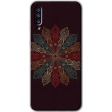 Bera Aksesuar Samsung Galaxy A30S Kılıf Hd Desen Baskılı Arka Kapak - Mandala Flower Wal