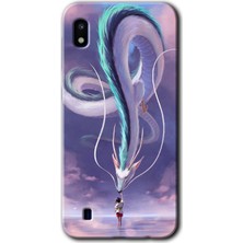 Bera Aksesuar Samsung Galaxy A10 Kılıf Hd Desen Baskılı Arka Kapak - Dragon Snake