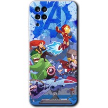 Bera Aksesuar Samsung Galaxy A12 Kılıf Hd Desen Baskılı Arka Kapak - Avengers Cartoon