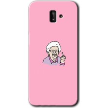 Bera Aksesuar Samsung Galaxy J6 Plus Kılıf Hd Desen Baskılı Arka Kapak - Bad Grandmother