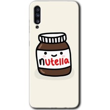 Bera Aksesuar Samsung Galaxy A30S Kılıf Hd Desen Baskılı Arka Kapak - Nutella Aşkım