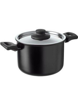 IKEA Süzgeç Kapaklı Tencere 3 Litre Meridyendukkan Siyah Renk Alüminyum-Teflon